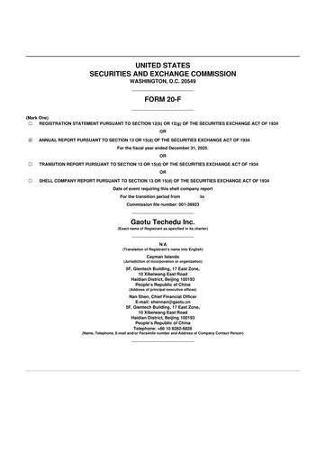 Thumbnail Gaotu Techedu
 20-F Annual Report 