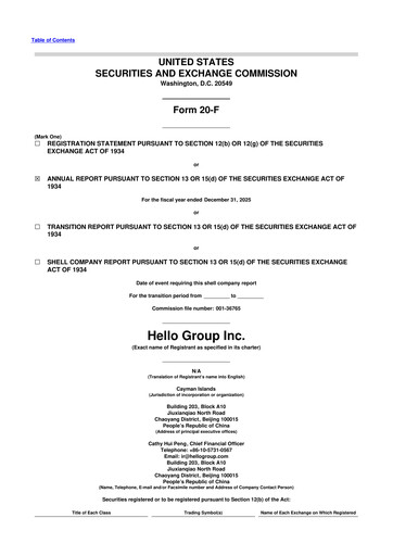 Vorschaubild Hello Group Inc. 20-F Jahresbericht 