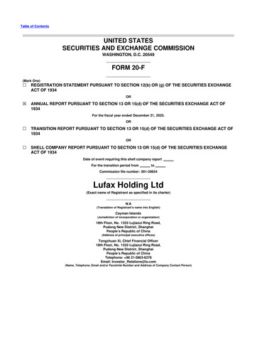 Thumbnail Lufax 20-F Annual Report 