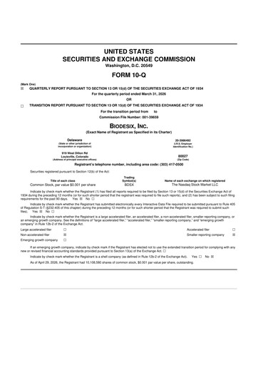 Thumbnail Biodesix 10-Q Quarterly Report FY 