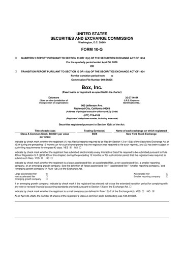 Thumbnail Box, Inc. 10-Q Quarterly Report FY2026 