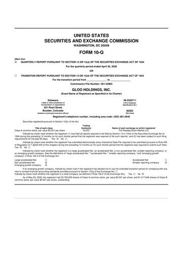 Thumbnail Gloo Holdings 10-Q Quarterly Report FY2026 