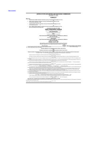 Thumbnail ORIX
 20-F Annual Report 2026