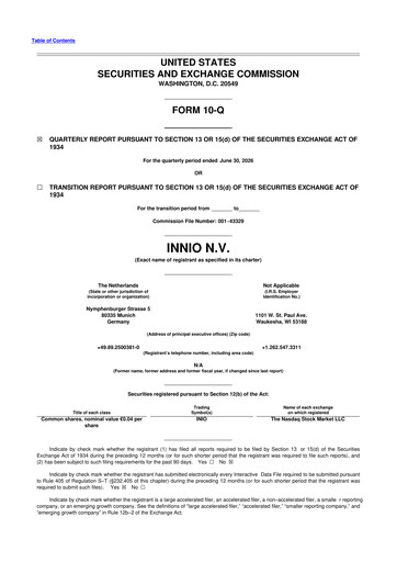 Thumbnail INNIO N.V. 10-Q Quarterly Report FY2026 