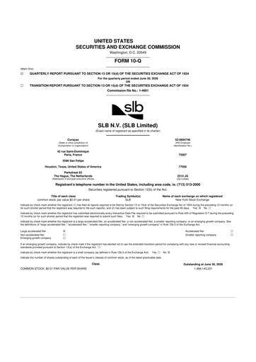 Thumbnail SLB (Schlumberger) 10-Q Quarterly Report FY2026 