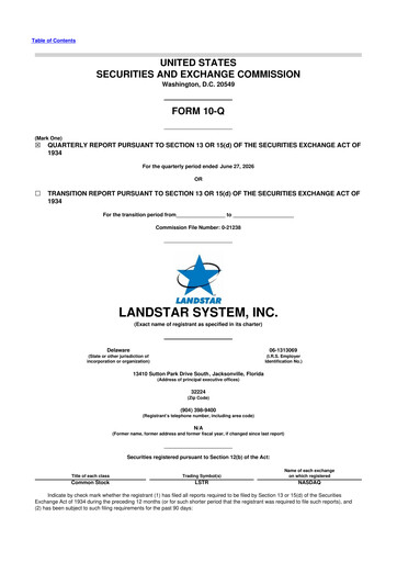 Thumbnail Landstar System
 10-Q Quarterly Report FY2026 