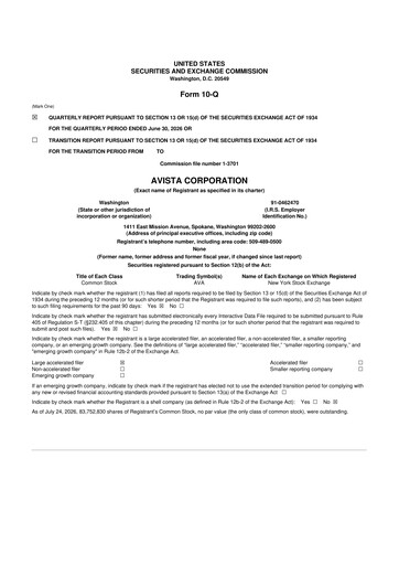 Thumbnail Avista
 10-Q Quarterly Report FY2026 