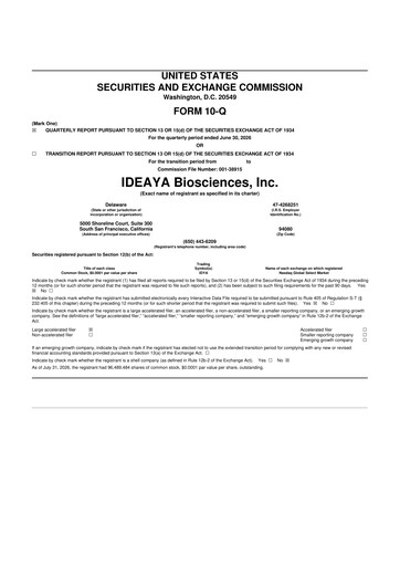 Thumbnail IDEAYA Biosciences 10-Q Quarterly Report FY2026 