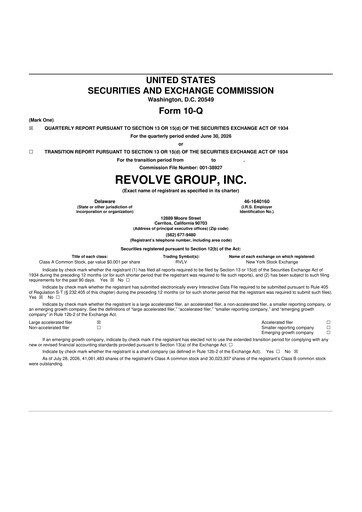 Thumbnail Revolve Group 10-Q Quarterly Report FY2026 