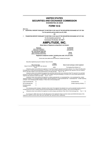 Thumbnail Amplitude 10-Q Quarterly Report FY2026 