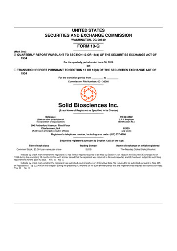 Thumbnail Solid Biosciences
 10-Q Quarterly Report FY2026 