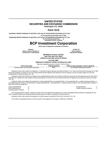 Thumbnail BCP Investment Corporation 10-Q Quarterly Report FY2026 