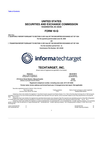 Thumbnail TechTarget 10-Q Quarterly Report FY2026 