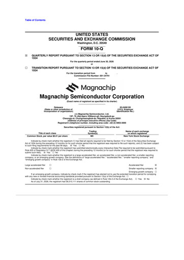 Vorschaubild Magnachip Semiconductor 10-Q Quartalsbericht 2026 