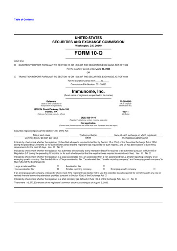 Thumbnail Immunome 10-Q Quarterly Report FY2026 