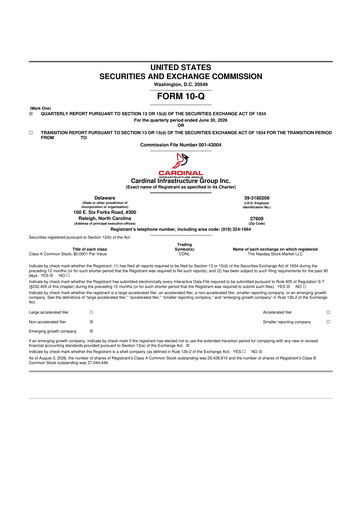 Thumbnail Cardinal Infrastructure Group 10-Q Quarterly Report FY2026 