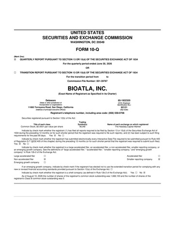 Thumbnail BioAtla 10-Q Quarterly Report FY2026 