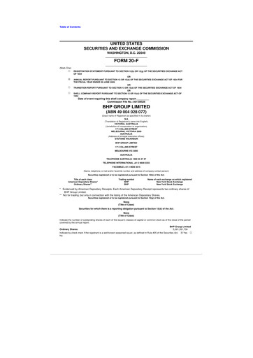 Thumbnail BHP Group 20-F Annual Report 2026