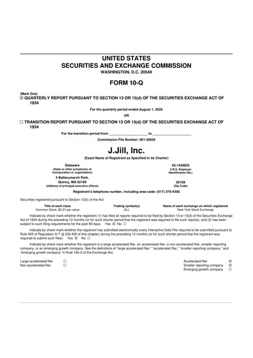 Thumbnail J.Jill
 10-Q Quarterly Report FY2026 