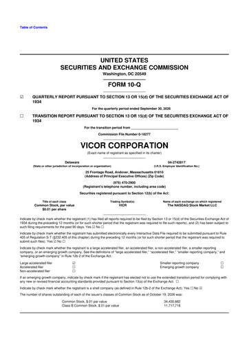 Thumbnail Vicor
 10-Q Quarterly Report FY2026 Q3