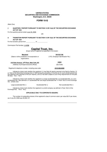 Thumbnail Blackstone Mortgage Trust
 10-Q Quarterly Report FY 