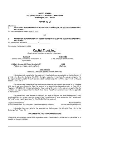 Thumbnail Blackstone Mortgage Trust
 10-Q Quarterly Report FY 