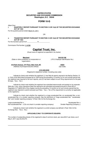 Thumbnail Blackstone Mortgage Trust
 10-Q Quarterly Report FY 