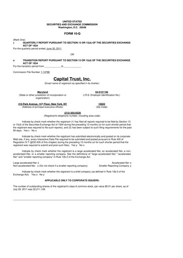 Thumbnail Blackstone Mortgage Trust
 10-Q Quarterly Report FY2011 