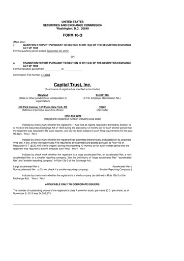 Thumbnail Blackstone Mortgage Trust
 10-Q Quarterly Report FY2012 