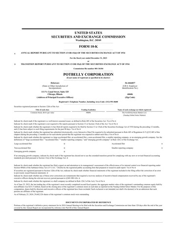 Thumbnail Potbelly Corporation 10-K Annual Report 2023