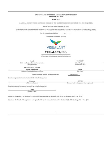 Thumbnail Know Labs 10-K Annual Report 2011