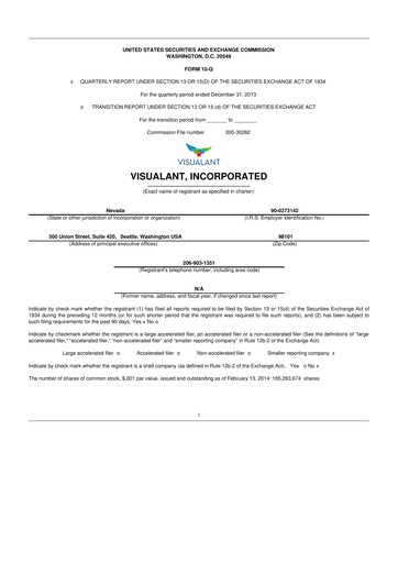 Thumbnail Know Labs 10-Q Quarterly Report FY2014 