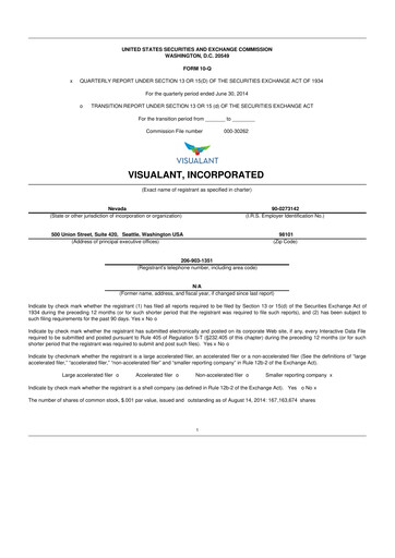 Thumbnail Know Labs 10-Q Quarterly Report FY2014 