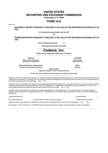 Thumbnail Codexis
 10-Q Quarterly Report FY2016 