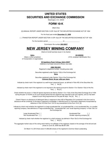 Thumbnail Idaho Strategic Resources 10-K Annual Report 