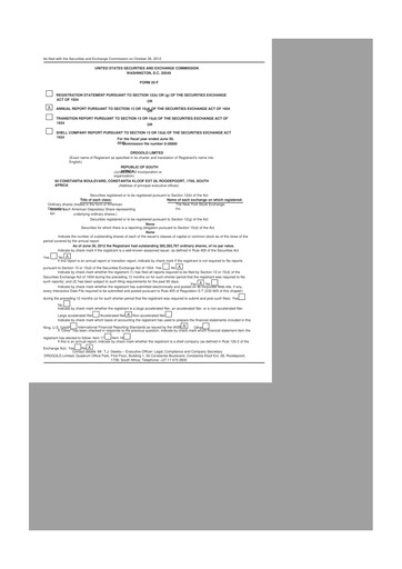 Thumbnail DRDGOLD 20-F Annual Report 