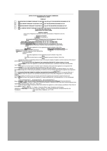 Thumbnail DRDGOLD 20-F Annual Report 