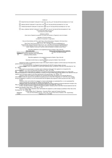 Thumbnail DRDGOLD 20-F Annual Report 