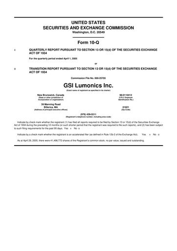 Miniature Novanta 10-Q Rapport trimestriel  