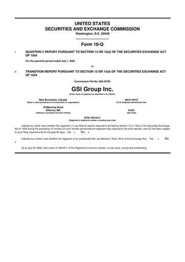 Miniature Novanta 10-Q Rapport trimestriel  