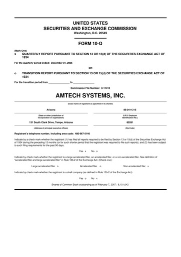 Thumbnail Amtech Systems 10-Q Quarterly Report FY 