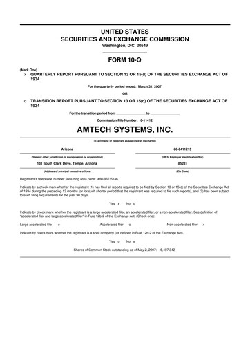 Thumbnail Amtech Systems 10-Q Quarterly Report FY 