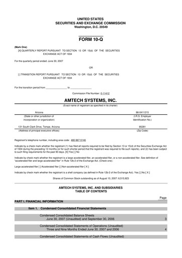 Thumbnail Amtech Systems 10-Q Quarterly Report FY 