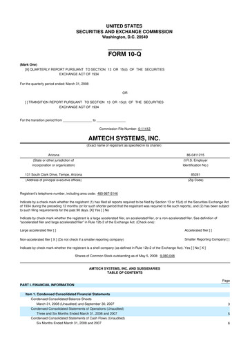 Thumbnail Amtech Systems 10-Q Quarterly Report FY 