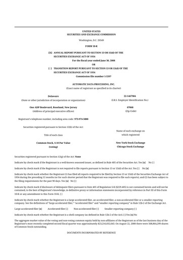 Vorschaubild Automatic Data Processing 10-K Jahresbericht 