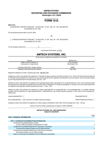 Thumbnail Amtech Systems 10-Q Quarterly Report FY 
