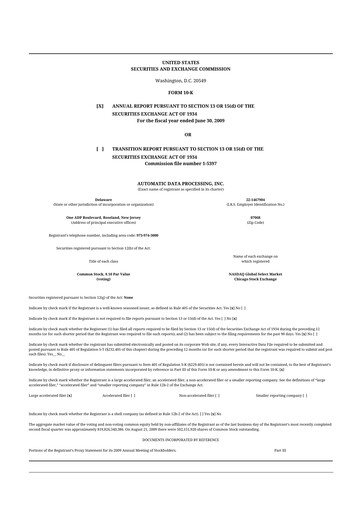 Vorschaubild Automatic Data Processing 10-K Jahresbericht 