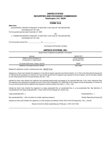 Thumbnail Amtech Systems 10-Q Quarterly Report FY 