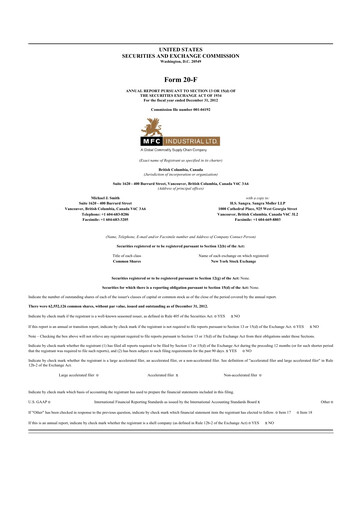 Thumbnail Scully Royalty 20-F Annual Report 