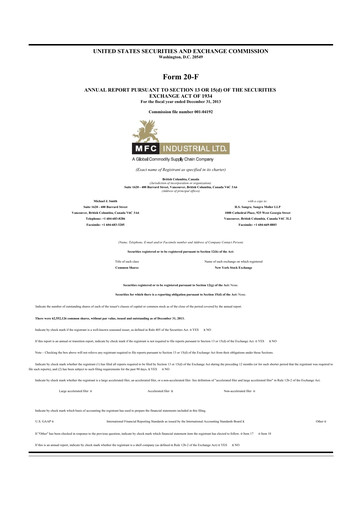 Thumbnail Scully Royalty 20-F Annual Report 